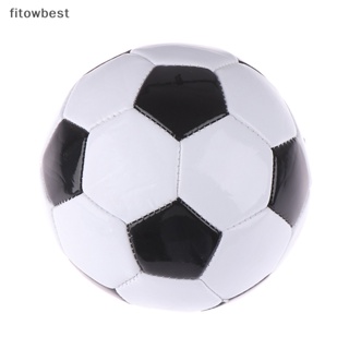 Fbth ลูกบอลฟุตบอล PVC ไซซ์ 2 สีดํา และสีขาว สําหรับเด็ก 1 ชิ้น QDD
