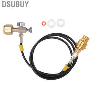 Dsubuy Soda Maker Adapter Hose Kit 1.5m Black W/Gold Male Pressure Gaug US