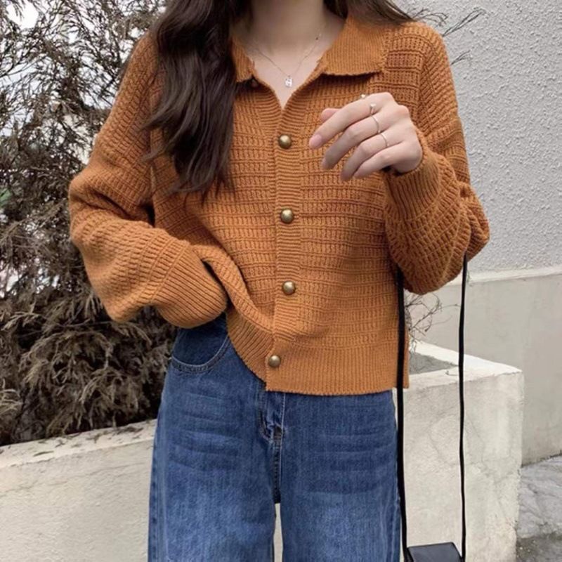 annie-เสื้อคาร์ดิแกนแขนยาว-ผ้าถัก-ทรงหลวม-เข้ากับทุกการแต่งกาย-สไตล์เกาหลีเรโทร-แฟชั่นฤดูใบไม้ร่วง-และฤดูหนาว-สําหรับผู้หญิง