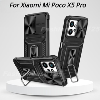 เคสโทรศัพท์มือถือแบบนิ่ม TPU กันกระแทก พร้อมแหวนขาตั้ง สําหรับ Xiaomi Mi Poco X5 Pro X5Pro PocoX5 5G 2023