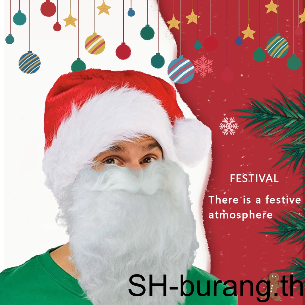 buran-หน้ากากซานตาคลอส-คอสเพลย์-เคราปลอม-สไตล์สหราชอาณาจักร-สําหรับคริสต์มาส