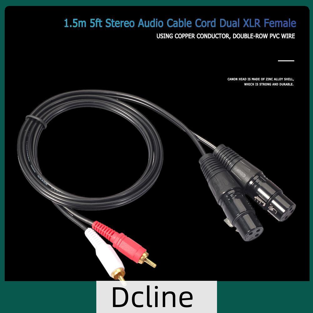 dcline-th-สายเคเบิลเสียงสเตอริโอ-rca-ตัวผู้-เป็น-xlr-ตัวเมีย-1-5-ม-5-ฟุต