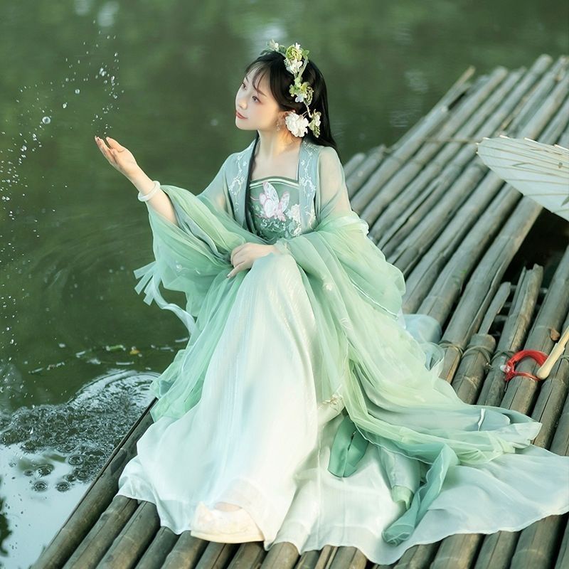 ของแท้-mengdie-hanfu-กระโปรงยาวถึงเอว-สไตล์จีนโบราณ-หรูหรา-แฟชั่นฤดูใบไม้ผลิ-ฤดูใบไม้ร่วง-ของขวัญวันวาเลนไทน์-สําหรับผู้หญิง