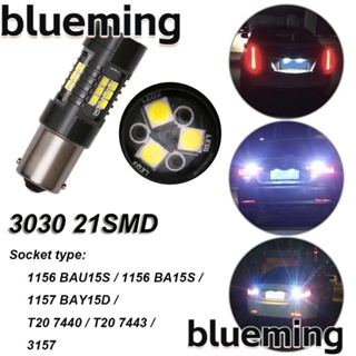 Blueming2 หลอดไฟเลี้ยวรถยนต์ LED T20 7440 7443 3030 21SMD 1156 BAU15S BA15S
