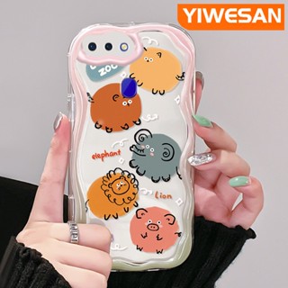 เคสโทรศัพท์มือถือ ซิลิโคนใส กันกระแทก ลายการ์ตูนสวนสัตว์น่ารัก สีสันสดใส สําหรับ OPPO R17 R15 Pro