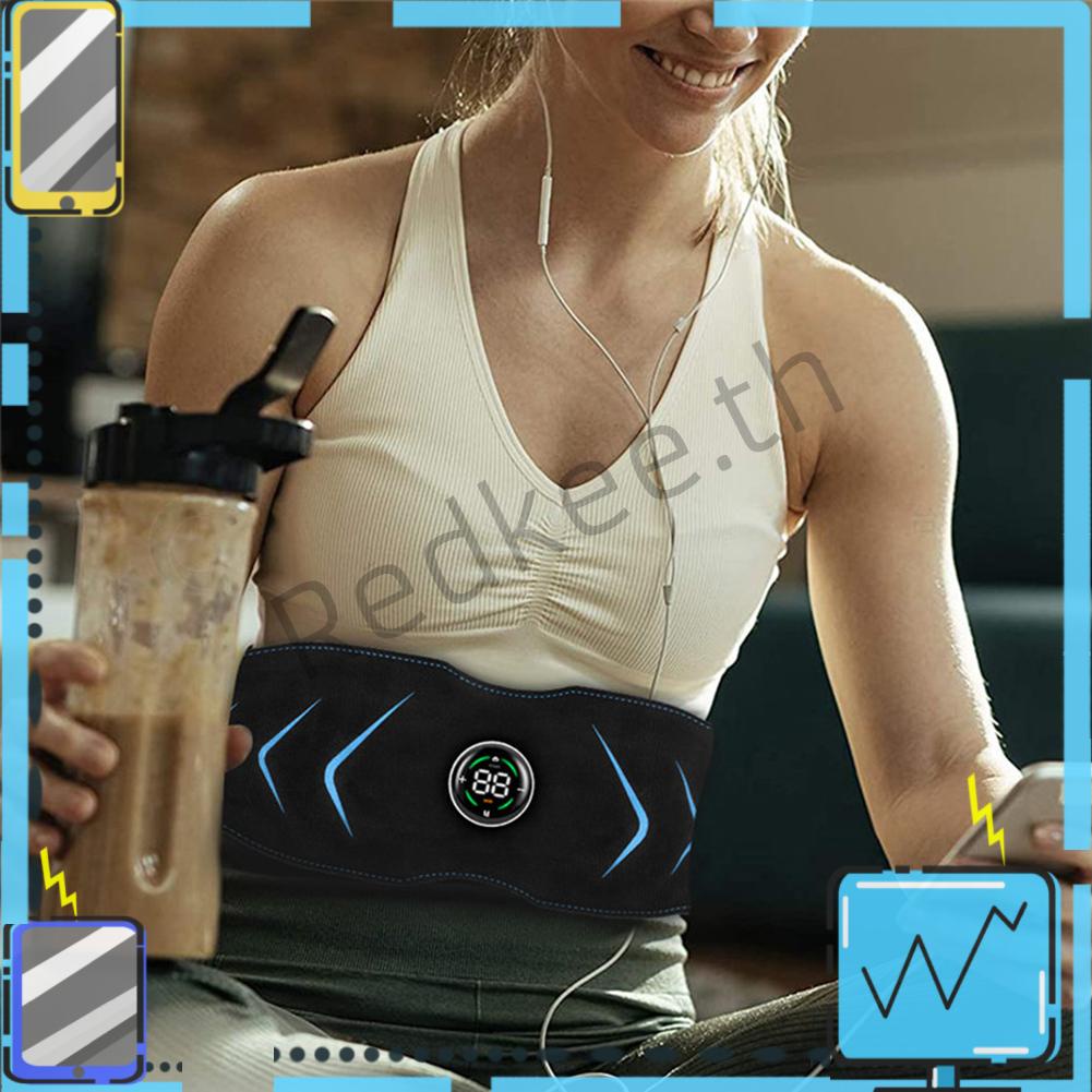 【Redkee.th】EMS Ab สายพานออกกําลังกาย 10 โหมด 39 ระดับ หน้าจอ LCD ชาร์จ ...