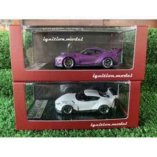 🔺Toyota Pandem Supra A90 Matte Purple / Pearl White Scale 1:64 ยี่ห้อ Ignition model