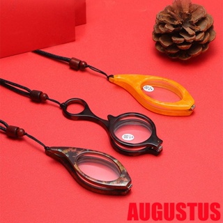 Augustus แว่นตา แบบคล้องคอ ขนาดเล็ก พกพาสะดวก พับได้ ของขวัญ สําหรับผู้สูงอายุ ผู้สูงอายุ