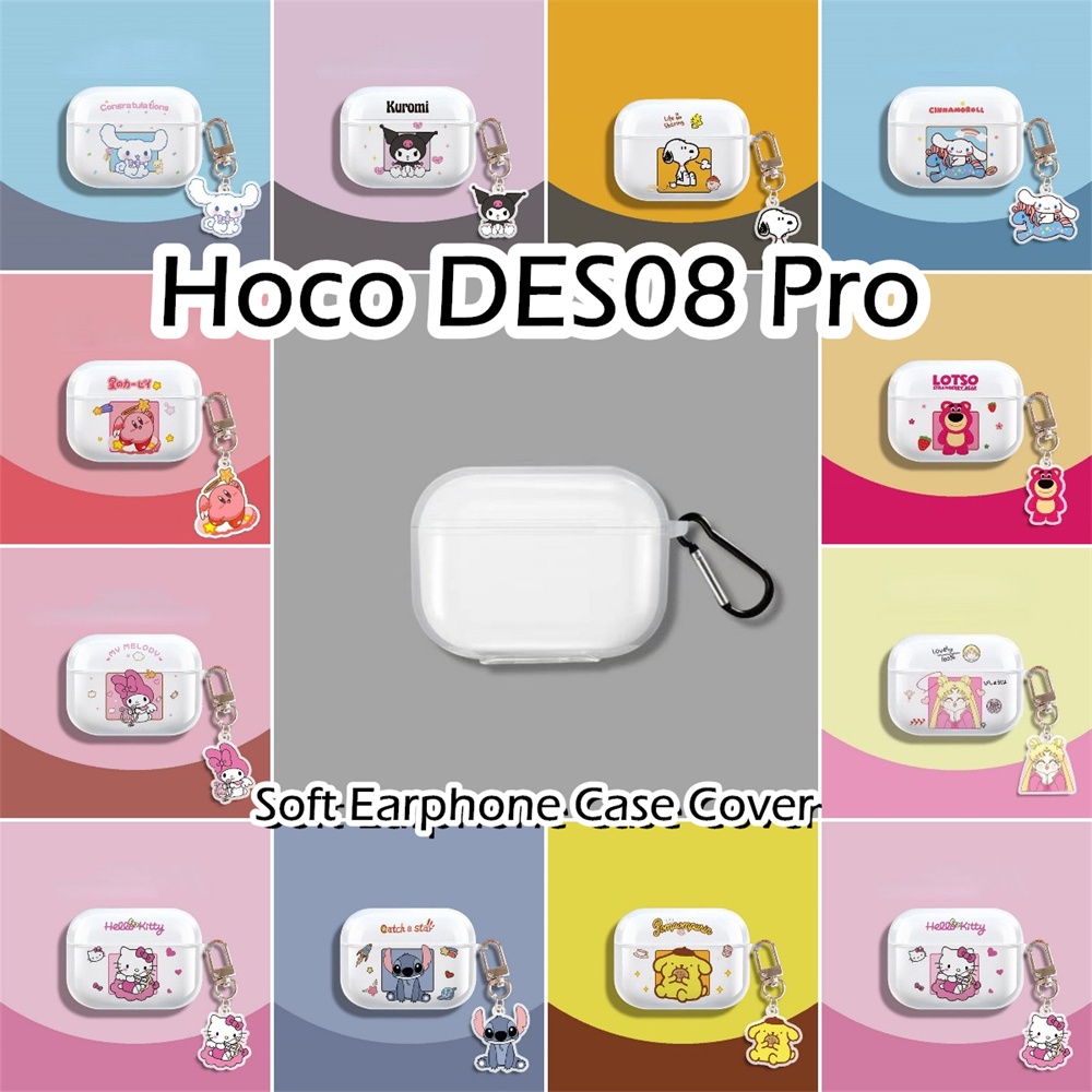 【Direct Supply】เคสหูฟัง ซิลิโคนนิ่ม แบบใส ลายการ์ตูน สําหรับ Hoco DES08 ...