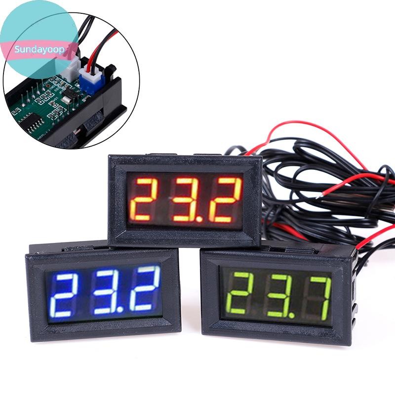 Sund Digital 12V เทอร์โมมิเตอร์ตรวจสอบอุณหภูมิพร้อมโพรบอุณหภูมิ -50~110 ...