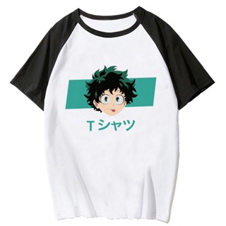 เสื้อยืด พิมพ์ลายกราฟฟิคอนิเมะ Deku ตลก แฟชั่นฤดูร้อน สําหรับผู้หญิง