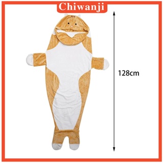 [Chiwanji] ผ้าห่มแมว มีฮู้ด ผ้าสักหลาด เครื่องแต่งกายคอสเพลย์ สําหรับปาร์ตี้ฮาโลวีน อีสเตอร์ บ้าน สํานักงาน