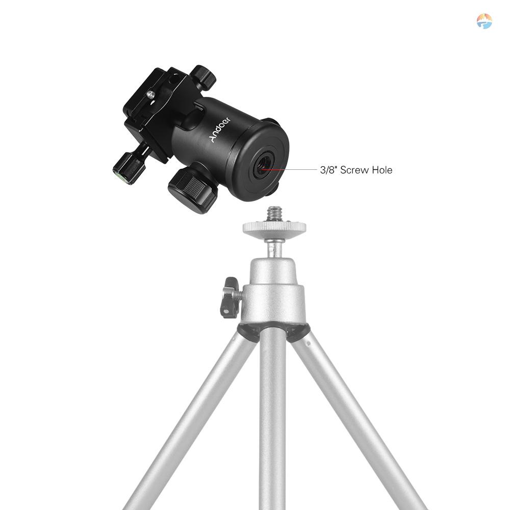fsth-andoer-ขาตั้งกล้อง-หัวบอลพาโนรามา-หมุนได้-360-องศา-พร้อมสกรู-1-4-นิ้ว-รู-3-8-นิ้ว-สําหรับกล้อง-dslr-รับน้ําหนักสูงสุด-15-กก