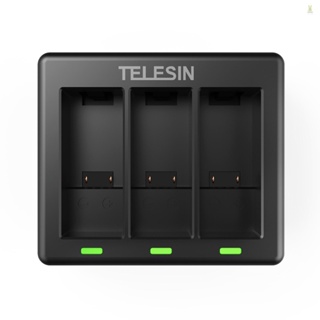 Flt TELESIN GP-BCG-902 ที่ชาร์จแบตเตอรี่กล้อง แบบเปลี่ยน สําหรับกล้อง 9 ตัว