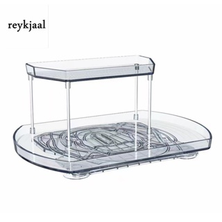 Reykjaal_my ที่เก็บเบียร์ ในตู้เย็น 360° ที่วางเครื่องดื่ม เครื่องปรุง กันลื่น หมุนได้ พร้อมจุกสุญญากาศ สําหรับตู้เย็น