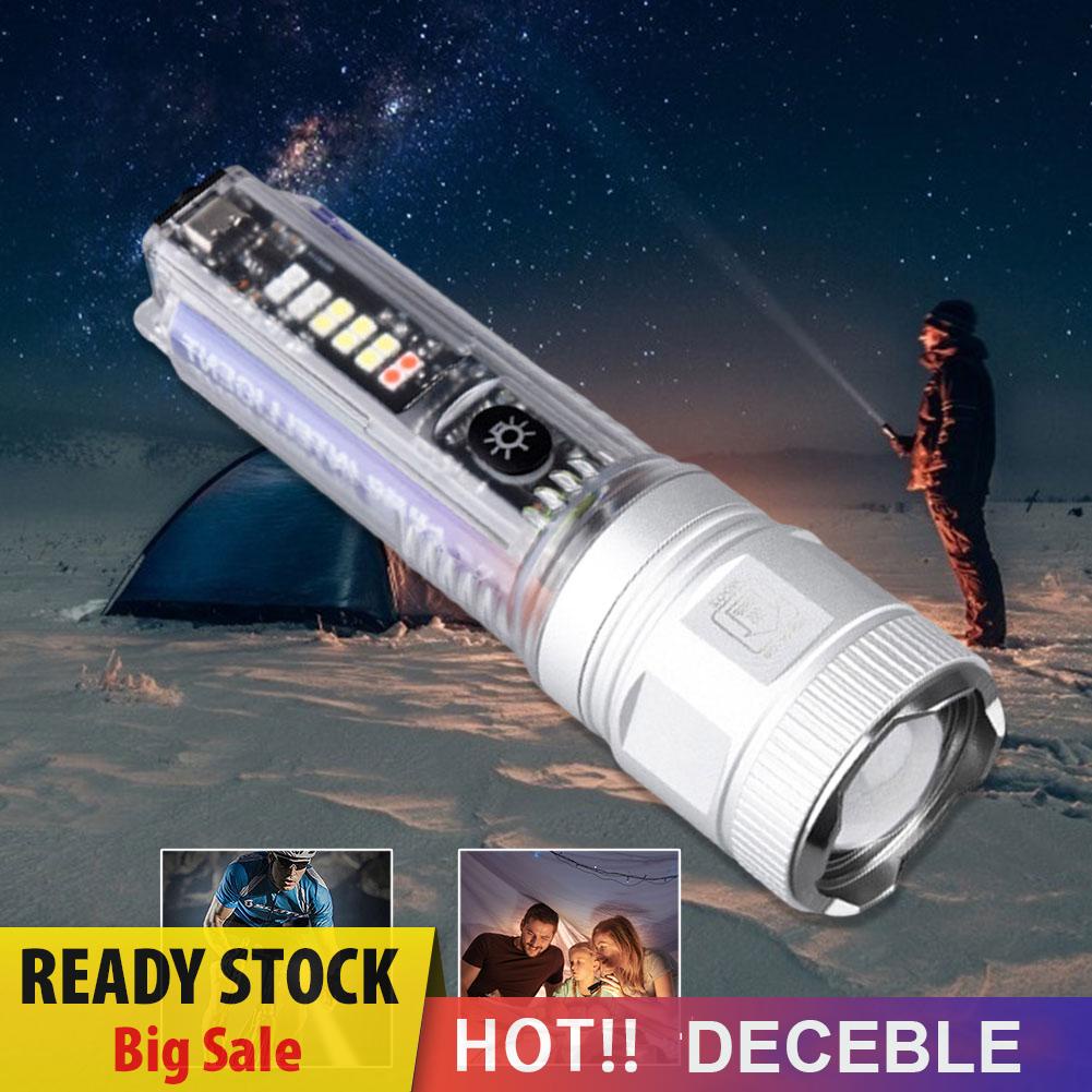 deceble-th-ไฟฉาย-led-1800mah-type-c-พลังงานแสงอาทิตย์-200lm-ipx65-กันน้ํา