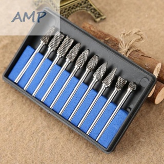 ⚡NEW 9⚡Set Tungsten Steel Grinder Power Practical 3mm/0.12" Shaft DIY Carbide Burrs