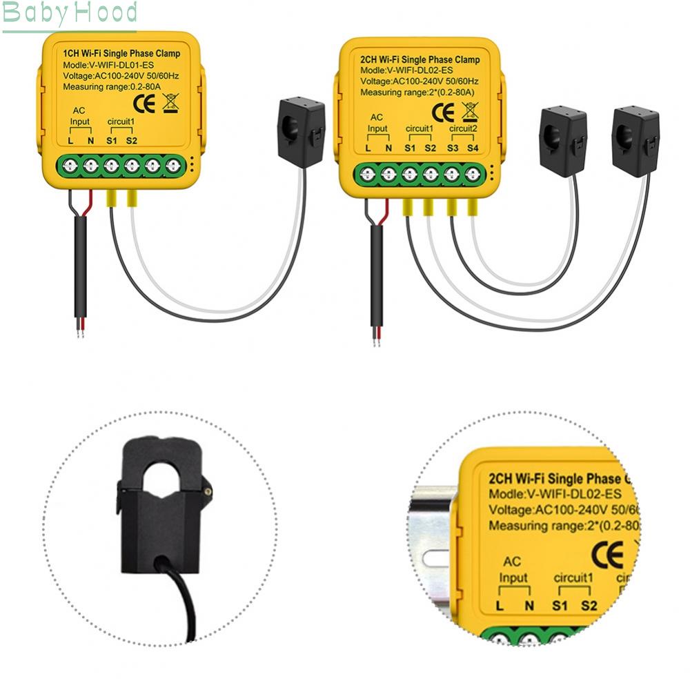 big-discounts-wifi-energy-meter-for-home-power-monitor-with-current-transformer-clamp-included-bbhood