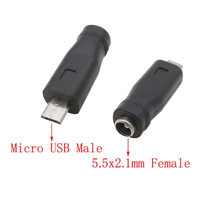 อะแดปเตอร์แปลงพาวเวอร์ซัพพลาย 5V 5.5x2.1 มม. DC Power Female Jack to ...
