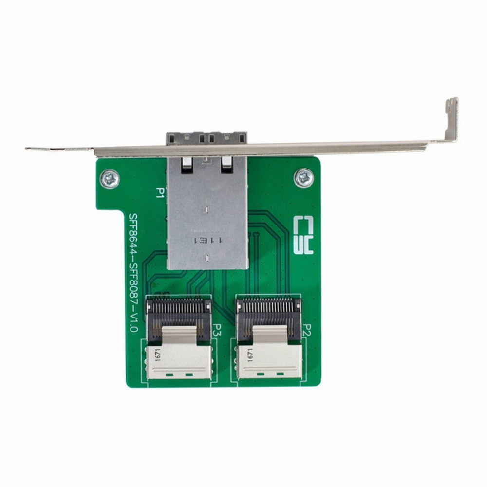 Cysm อะแดปเตอร์พอร์ตคู่ Mini SAS HD SFF8644 เป็น Internal Mini SAS SFF