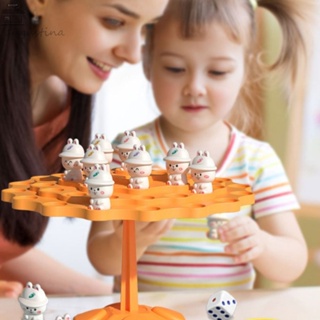 Augustina ของเล่นเกมกระดานหมากรุก รูปกระต่าย Montessori ของเล่นเสริมการเรียนรู้เด็ก