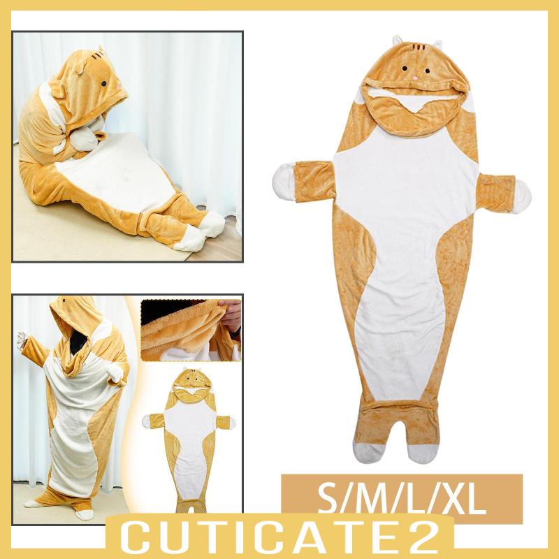 cuticate2-ชุดนอน-ผ้าห่ม-ลายแมว-สวมใส่ได้-สําหรับผู้ใหญ่