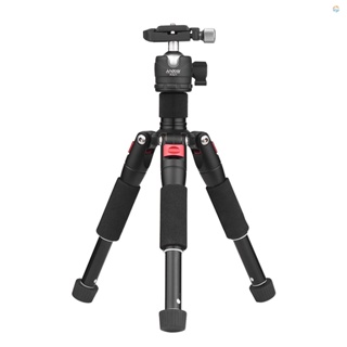 {Fsth} Andoer K521 Portable 5-section Extendable Aluminum Alloy Tripod with Mini Ball Head Low Center of Gravity 1/4" Screw Mount for Canon   DSLR ILDC Cameras Max. Load 5