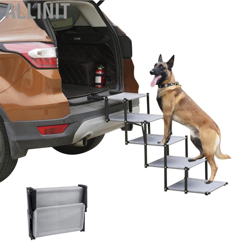 allinit-dog-car-steps-stainless-steel-prevents-shaking-pet-ramps-foldable-for-trucks-cars