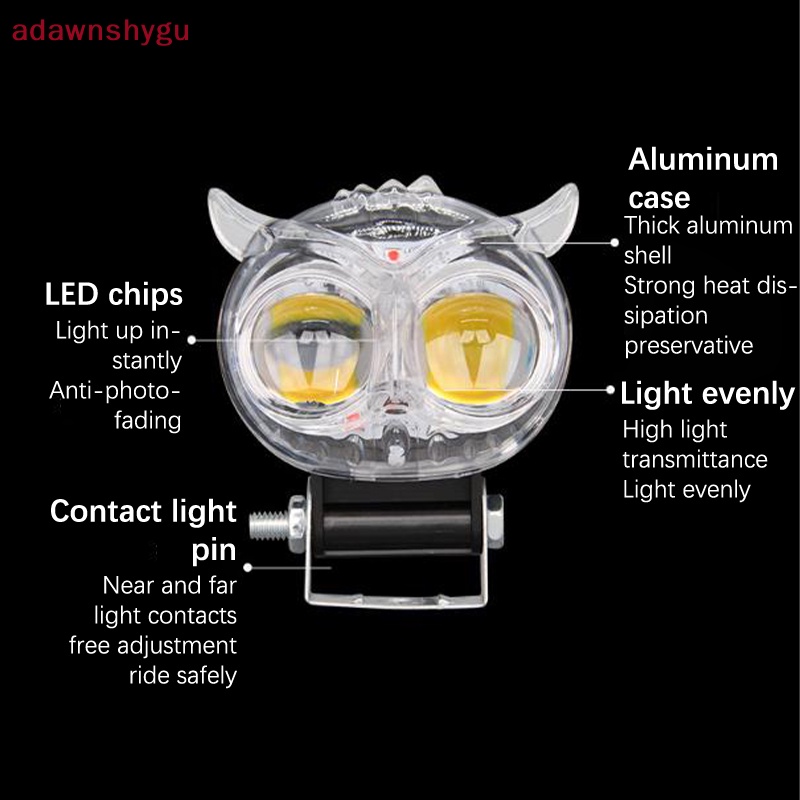 adagu-ไฟสปอตไลท์-led-เลนส์คู่-สีขาว-สีเหลือง-สําหรับรถจักรยานยนต์-atv-รถบักกี้-รถยนต์-th