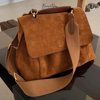 กระเป๋าสะพายข้าง ลําลอง สีพื้น พร้อมสายสะพาย ปรับได้ สําหรับผู้หญิง [BeautYou.th]