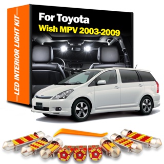 ชุดหลอดไฟ LED 14 ชิ้น สําหรับ Toyota Wish MPV 2003 2004 2005 2006 2007 2008 2009