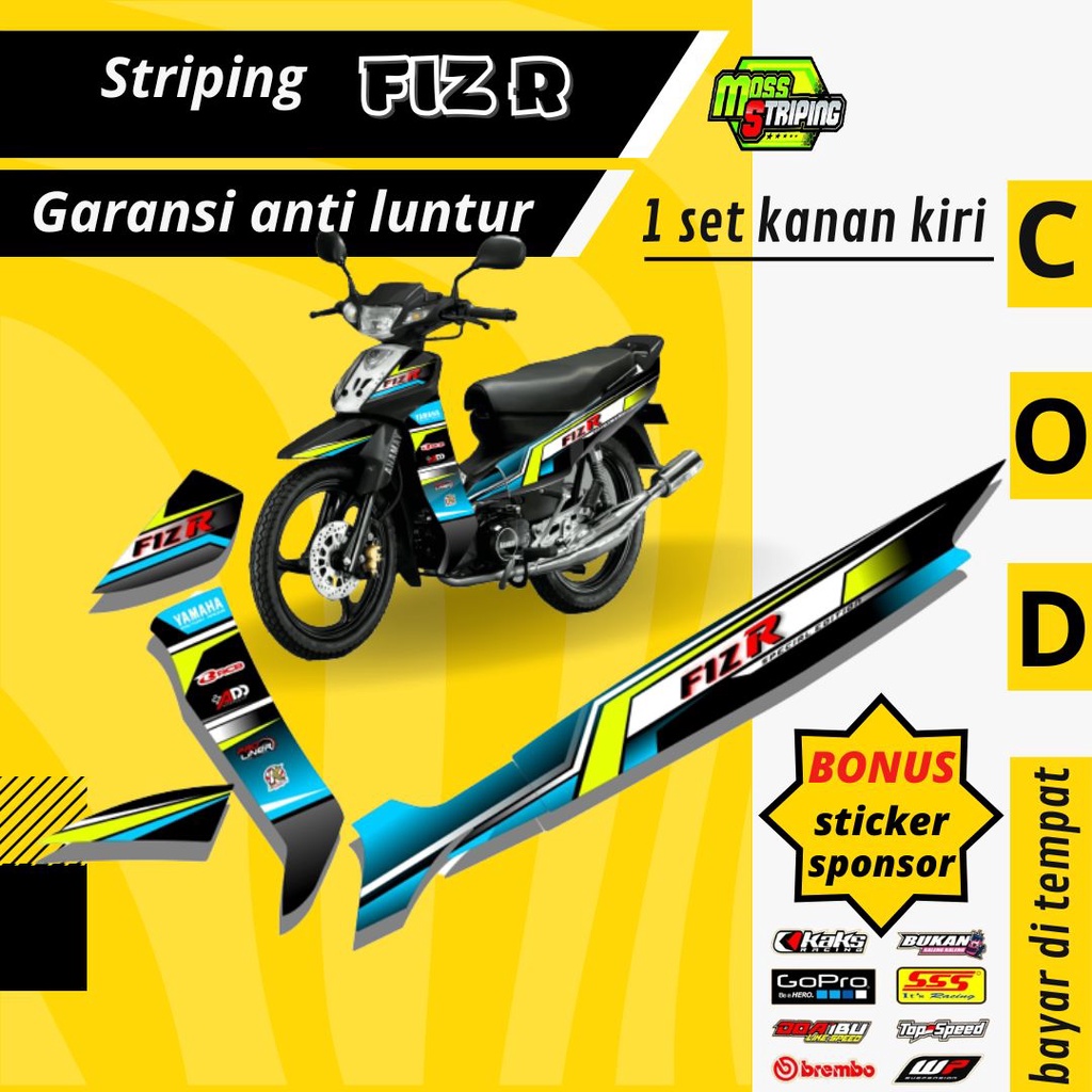 Fiz R, FIZR, FIZ-R สติ๊กเกอร์สติ๊กเกอร์สติ๊กเกอร์มอเตอร์ไซค์เต็มตัวกึ่ง ...