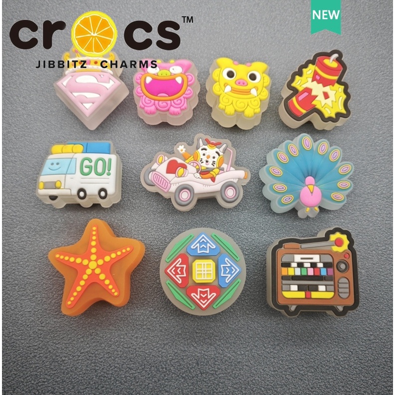 LED jibbitz cross แท้ หัวเข็มขัดติดรองเท้า รูปปลาดาว มีไฟกระพริบ Led ...