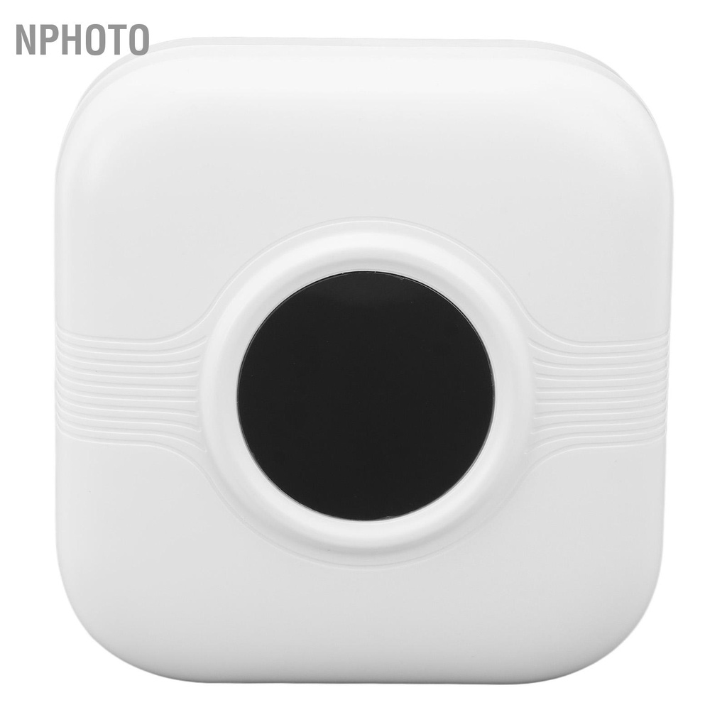 Nphoto เครื่องพิมพ์ความร้อนแบบพกพา 1000mAh Type C Inkless Bluetooth