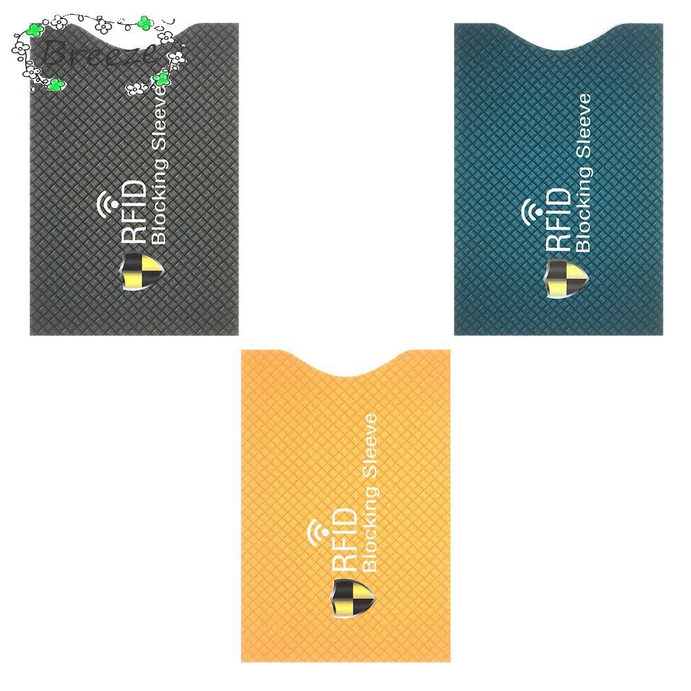 Breeze 5 ชิ้น RFID Blocking ความปลอดภัยอลูมิเนียม Anti-theft Bank ฝา ...