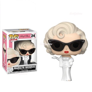 Funko Pop 24# โมเดลตุ๊กตาฟิกเกอร์ Marilyn Monroe ของเล่นสําหรับเด็ก