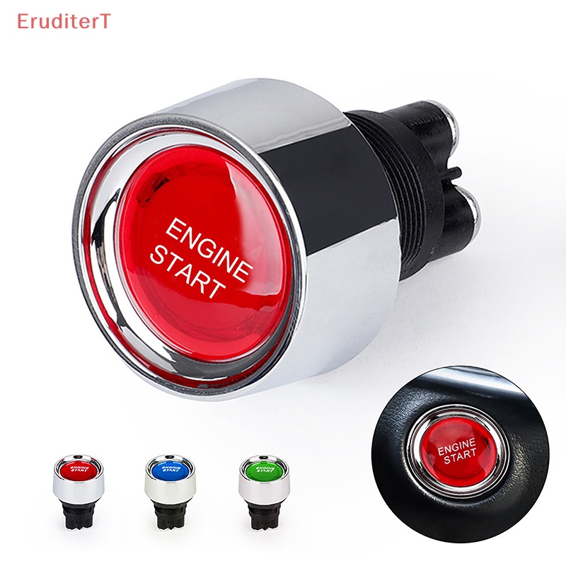 eruditert-สวิตช์ปุ่มสตาร์ทเครื่องยนต์เรือ-12v-24v-เปิดปิดชั่วขณะ