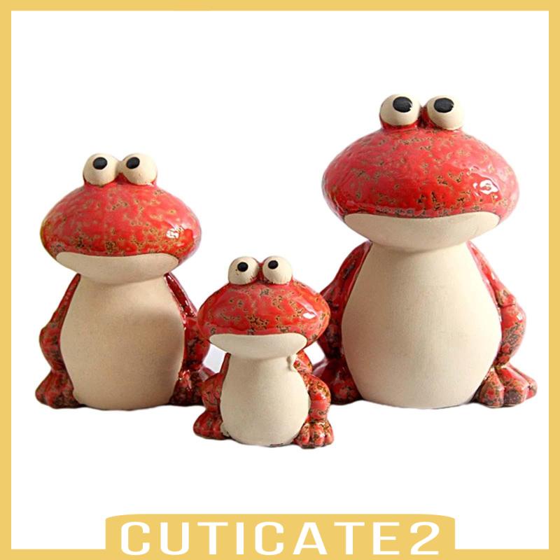 cuticate2-รูปปั้นกบเซรามิค-ขนาดเล็ก-สไตล์โมเดิร์น-สําหรับเก็บสะสม-3-ชิ้น