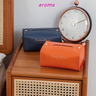 Aroma กล่องกระดาษทิชชู่ คุณภาพสูง หรูหรา เรียบง่าย สําหรับตกแต่งห้องนั่งเล่น 1 ชิ้น