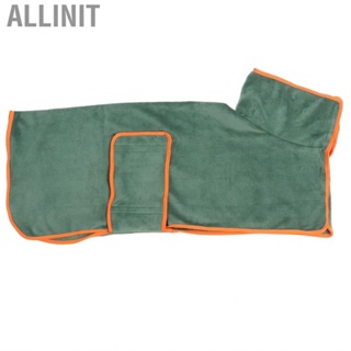 Allinit Pet Towel Bathrobe Water Absorption Adjustable Hook and Loop Design Dog Towels for Drying