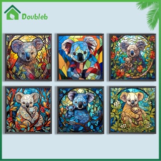 【Doub X ✮】ภาพวาดปักเพชร ทรงกลม ลายหมีโคอาล่า 5D สําหรับตกแต่งบ้าน DIY ✮