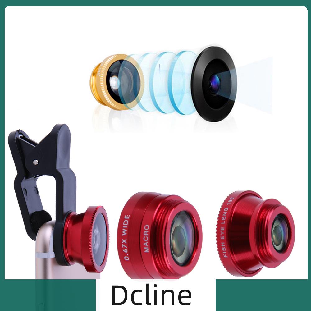 dcline-th-3-in-1-เลนส์ฟิชอาย-มุมกว้าง-ชุดเลนส์กล้องมาโคร-สําหรับโทรศัพท์