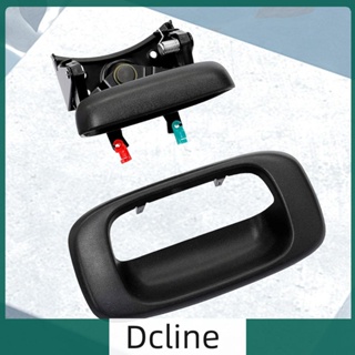 [Dcline.th] ขอบมือจับประตูท้ายรถยนต์ สีดํา สําหรับ GMC Sierra Exterior Parts