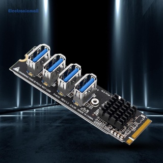 [ElectronicMall01.th] การ์ดไรเซอร์ M.2 Mkey เป็น 4 PCI-E USB3.0 สําหรับคอมพิวเตอร์ตั้งโต๊ะ