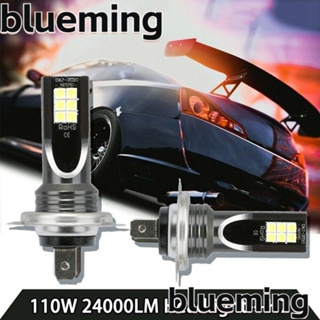 Blueming2 หลอดไฟตัดหมอก LED H7 12V 24V กันน้ํา สําหรับรถยนต์ 2 ชิ้น ต่อชุด