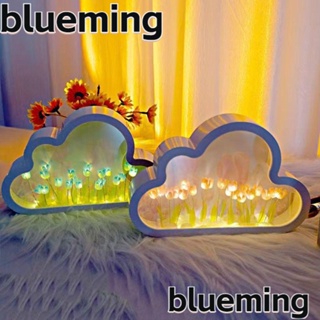 Blueming2 โคมไฟตั้งโต๊ะ LED รูปดอกทิวลิป ก้อนเมฆ สําหรับตกแต่งบ้าน