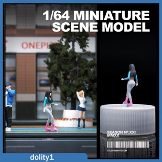 [Dolity1] โมเดลฟิกเกอร์เรซิ่น รูปตัวละคร Diorama 1/64 สําหรับตกแต่งบ้านตุ๊กตา