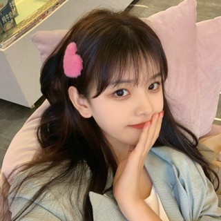 กิ๊บติดผม รูปหัวใจ สีชมพู สีเบจ แฟชั่นสําหรับผู้หญิง