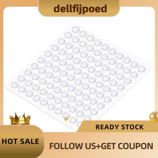 【dellfijpoed】แผ่นยางกันชนเฟอร์นิเจอร์ มีกาวในตัว 100 แคปซูล สําหรับประตู ตู้ ลิ้นชัก เฟอร์นิเจอร์ โต๊ะกระจก งานฝีมือ