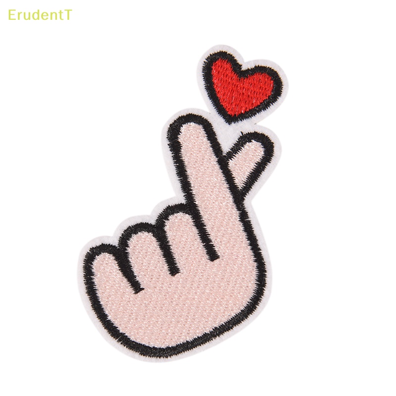 erudentt-แผ่นแพทช์รีดติดเสื้อ-ปักลายหัวใจ-ใหม่